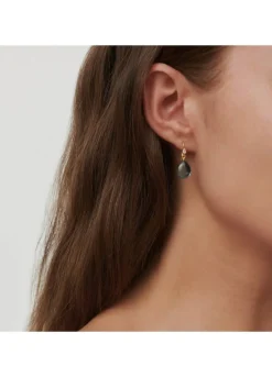 JULIE SANDLAU PRIMA BALLERINA ØRERINGE FORGYLDT SØLV MED GRØN KRYSTAL - HKS548GDOLCRCZ