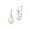 JULIE SANDLAU PRIME ØRERINGE I 14 KARAT GULD MED PERLE - YG14-HKS772WHPL