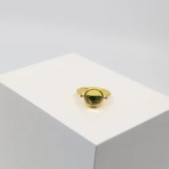 JULIE SANDLAU PRIME RING SØLV FORGYLDT MILKY ROSE - RI248GDMLROCRCZ