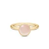 JULIE SANDLAU PRIMINI RING I FORGYLDT SØLV MED MILKY ROSE KRYSTAL STØRRELSE 56 - RI225GDMLROCR