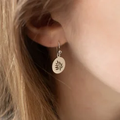 JULIE SANDLAU ØRERINGE SØLV TREE OF LIFE - HKS662RHCZ