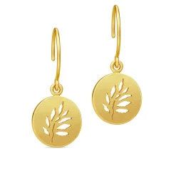 JULIE SANDLAU SIGNATURE ØREBØJLE SØLV FORGYLDT - HKS208GD