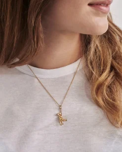 KAY BOJESEN JEWELRY ABE HALSKÆDE FORGYLDT SØLV MED KÆDE - KBJ-1