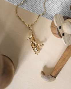 KAY BOJESEN JEWELRY ABE HALSKÆDE FORGYLDT SØLV MED KÆDE - KBJ-1