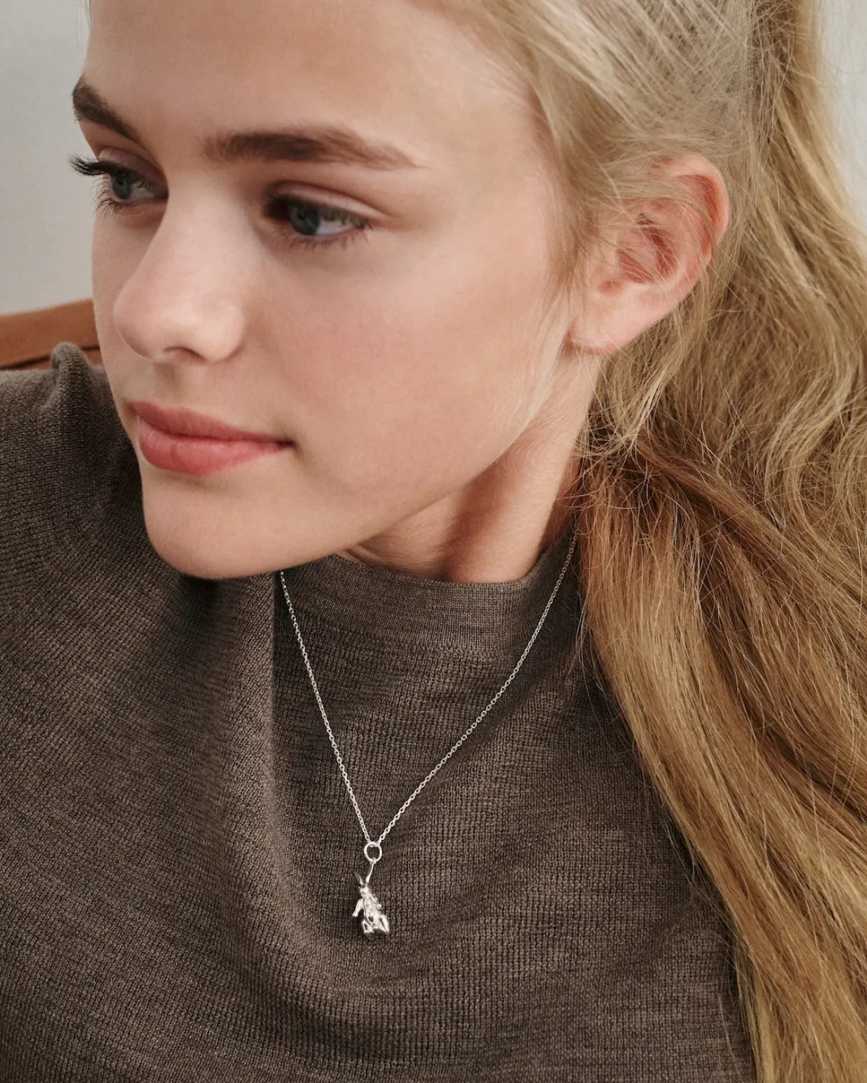 KAY BOJESEN JEWELRY KANIN HALSKÆDE SØLV MED KÆDE - KBJ-6