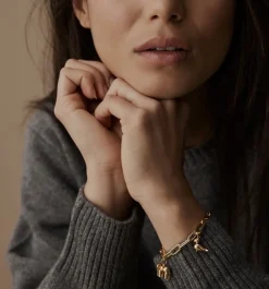 KAY BOJESEN JEWELRY KÆDEARMBÅND I FORGYLDT SØLV 19 CM - KBJ-36-19