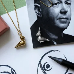 KAY BOJESEN JEWELRY SANGFUGL HALSKÆDE I SØLV MED KÆDE - KBJ-26