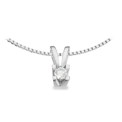 KLEOPATRA VEDHÆNG 14 KARAT HVIDGULD MED BRILLANT 0,15 CT. W/SI - 2136,15