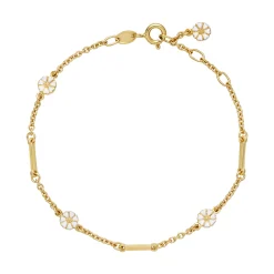 LUND COPENHAGEN ARMBÅND SØLV FORGYLDT MED MAGUERIT OG PIND - 9015049-M