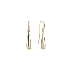 LUND COPENHAGEN DRÅBE ØREHÆNGER 21MM I 8 KARAT GULD - 3091049-2