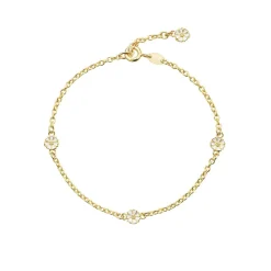 LUND COPENHAGEN MARGUERIT ARMBÅND LILLE SØLV FORGYLDT - 90105017-M