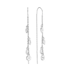 LUND COPENHAGEN MARGUERIT SØLV ØREHÆNGER - 9095056-H