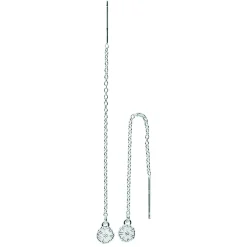 LUND COPENHAGEN ØREHÆNGER MARGUERIT SØLV DISKO 5 MM - 909050-H