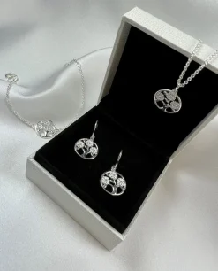 LUND COPENHAGEN ØRERINGE SØLV LIVETS TRÆ 15 MM - 9095063-2-H