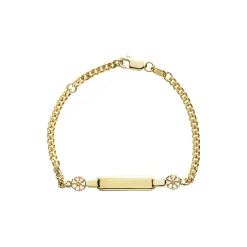 LUND COPENHAGEN SØLV FORGYLDT MARGUERIT AMBÅND 2X5 PANSER - 90108016-M