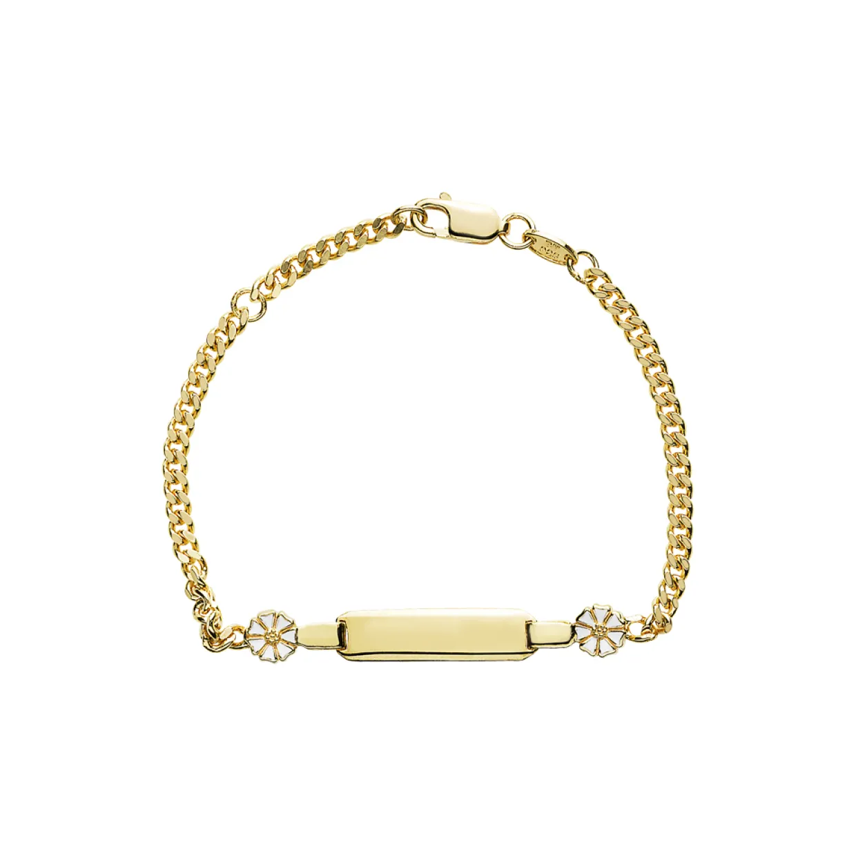 LUND COPENHAGEN SØLV FORGYLDT MARGUERIT AMBÅND 2X5 PANSER - 90108016-M