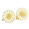 LUND COPENHAGEN SØLV FORGYLDT CLIPS MARGUERIT 18 MM - 909018-0-M