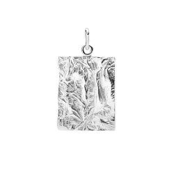 LUND COPENHAGEN VEDHÆNG I SØLV MAT RUSTIK - 908252