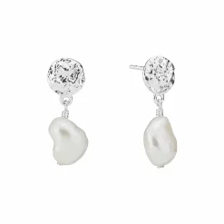 LUND ØRESTIK I STERLINGSØLV 925 MED FERSKVANDSPERLE - 9091333-4-33