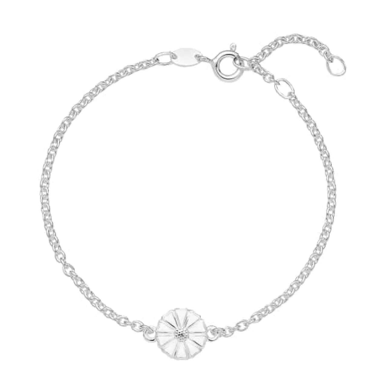LUND SØLV ARMBÅND MED MARGUERIT - 901009-H