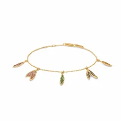 MADS Z ARMBÅND 14 KARAT GULD MED ÆGTE STEN - 1554080