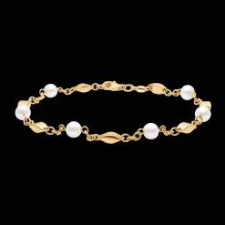 MADS Z ARMBÅND I 8 KARAT GULD MED PERLER - 3353502