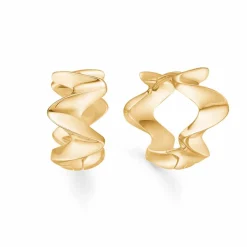 MADS Z BIG WAVE 14 KARAT GULD ØRERINGE CREOL - 1510019