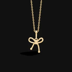 MADS Z BOW VEDHÆNG 8 KARAT GULD MED SLØJTE - 3330117