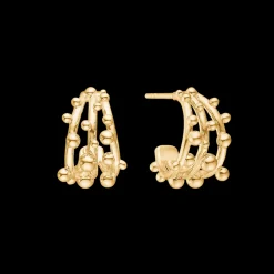MADS Z BUBBLES 14 KARAT GULD ØRERINGE CREOLER - 1510166