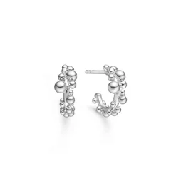 MADS Z BUBBLES ØRERINGE HALVCREOL 13 MM I SØLV - 2110066