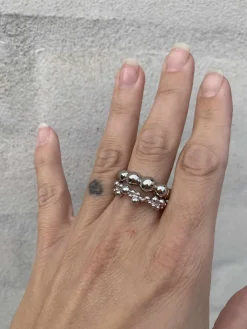 MADS Z BUBBLES RING SØLV - 2140066