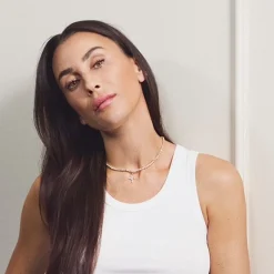 MADS Z CELESTIAL BY MEDINA VEDHÆNG I 8 KARAT GULD MED HVIDE TOPASER - 3326902