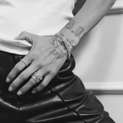 MADS Z CELESTIAL BY MEDINA ARMBÅND I SØLV MED HVID TOPASER - 3156904