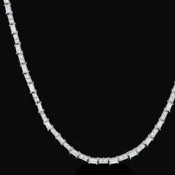 MADS Z CELESTIAL BY MEDINA HALSKÆDE I SØLV MED HVIDE TOPASER - 3126904