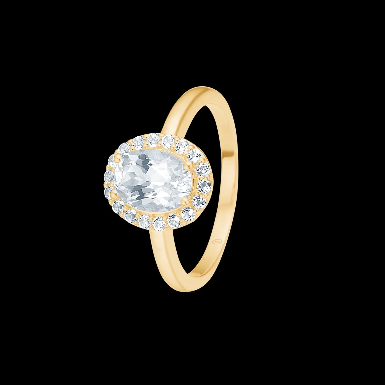 MADS Z CELESTIAL BY MEDINA 8 KARAT GULD RING MED TOPAS - 3346901