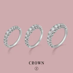 MADS Z CROWN PRINCESS RING 14 KARAT HVIDGULD MED BRILLANTER 0,75 CARAT - 1641975