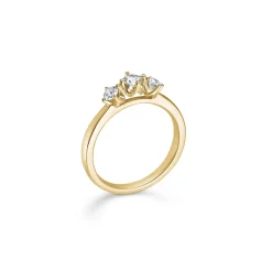 MADS Z CROWN TRINITY RING 14 KARAT GULD MED 0,34 CARAT BRILLANTER - 1541734