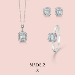 MADS Z ELISABETH VEDHÆNG 14 KARAT HVIDGULD MED BRILLANTER 0,18 CARAT - 1631031