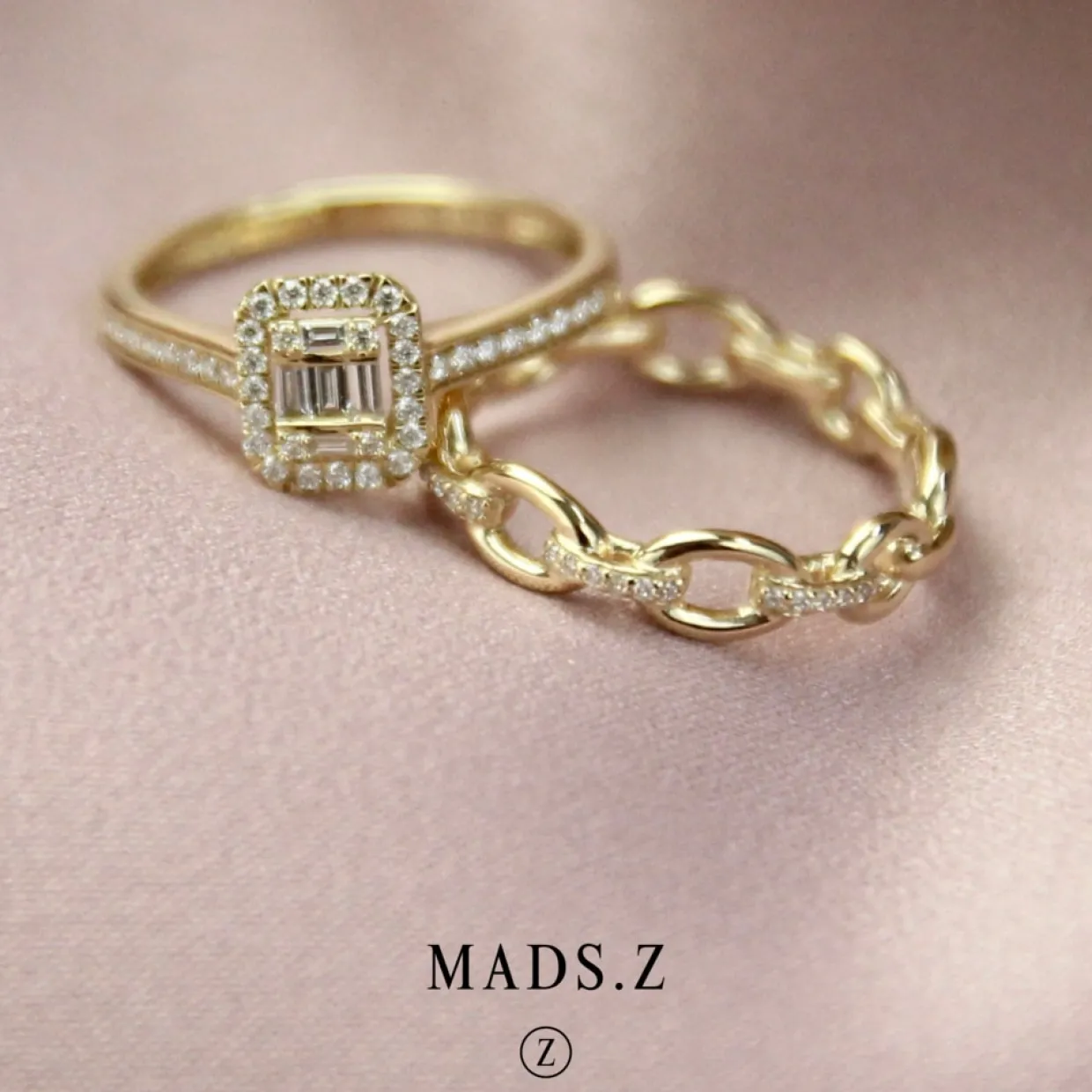 MADS Z ELIZABETH RING 14 KARAT GULD MED DIAMANTER 0,33 CARAT - 1541032