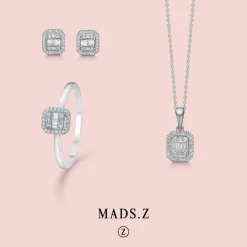 MADS Z ELIZABETH VEDHÆNG HVIDGULD MED DIAMANTER 0,09 CARAT - 1631030