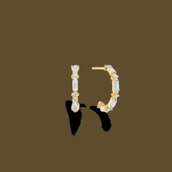 MADS Z EVEREST ØRERINGE I 8 KARAT GULD MED ZIRKONIA - 3317194