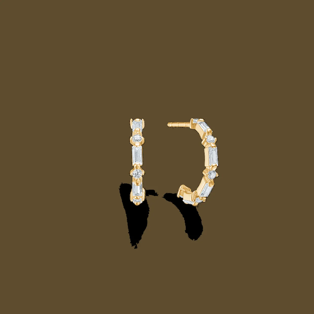 MADS Z EVEREST ØRERINGE I 8 KARAT GULD MED ZIRKONIA - 3317194