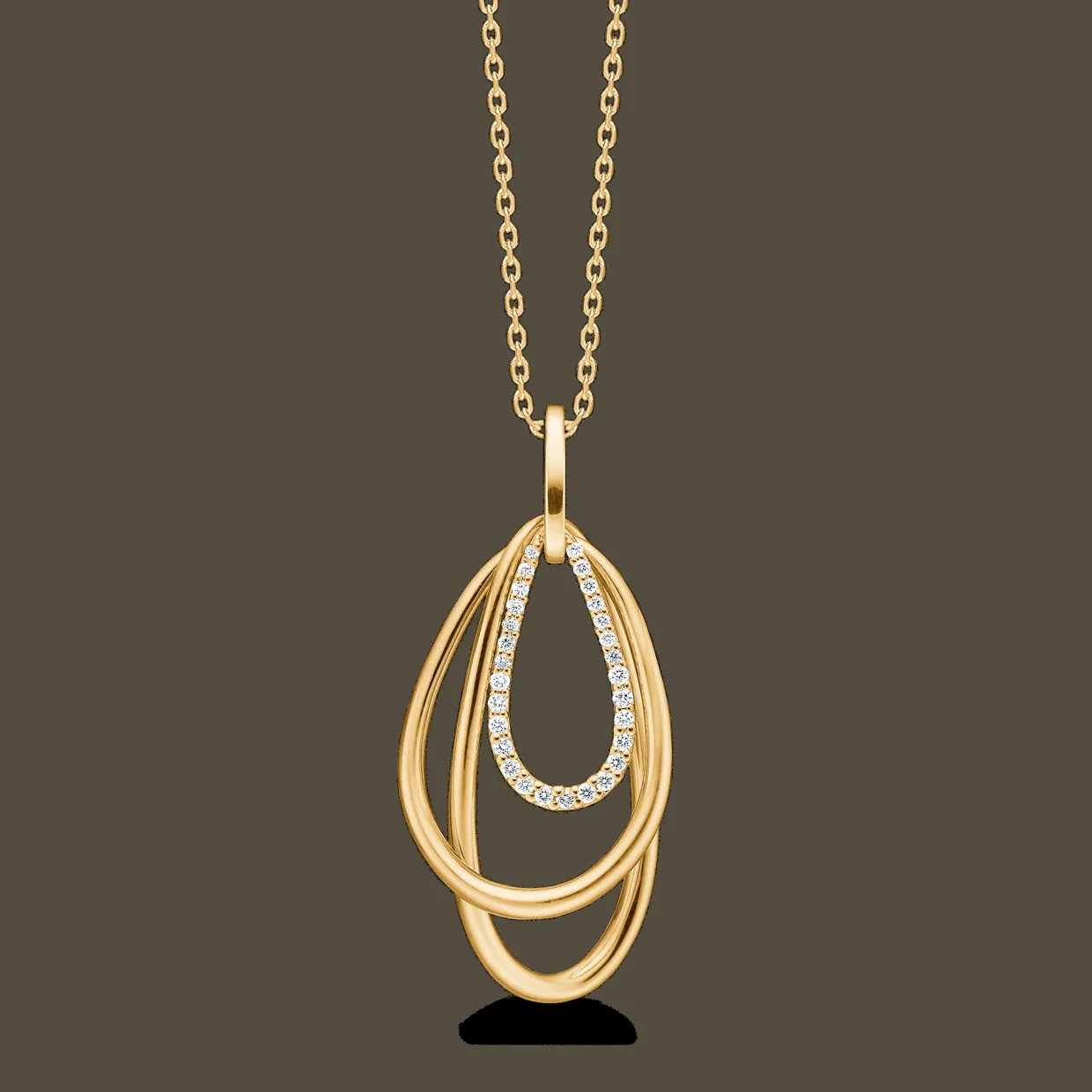 MADS Z FABIENNE VEDHÆNG I 14 KARAT GULD MED BRILLANTER - 1531157