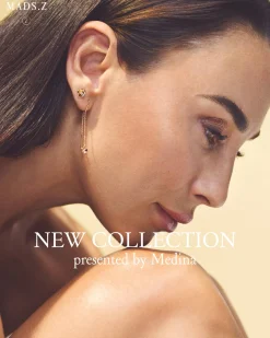 MADS Z FLEUR 14 KARAT ØRERINGE MED DIAMANTER - 1501108