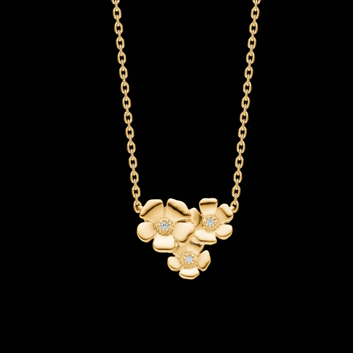 MADS Z FLEUR HALSKÆDE 14 KARAT GULD MED MED BRILLANTER - 1521108