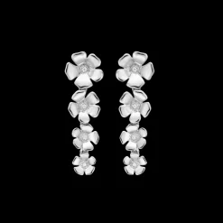 MADS Z FLEUR ØRERINGE I SØLV MED HVID TOPAS - 2116110