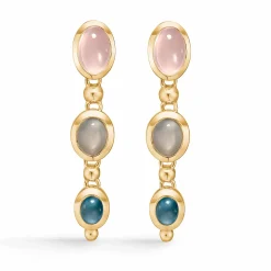 MADS Z FLORENTINA 14 KARAT ØRERING MED ÆGTE STENE- 1516130