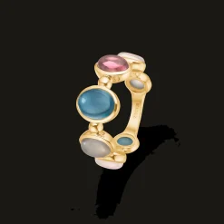 MADS Z FLORENTINA 14KT RING MED ÆGTE STENE- 1546130