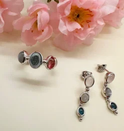 MADS Z FLORENTINA RING SØLV MED ÆGTE STENE- 2146130