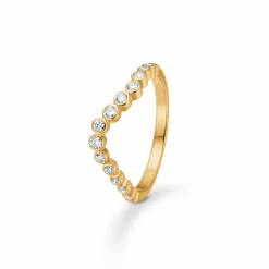 MADS Z FREYA RING 14 KARAT GULD MED BRILLANTER PÅ 0,28 CARAT - 1541177